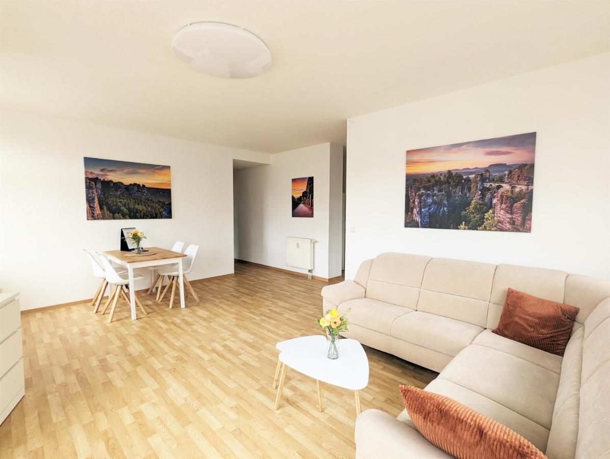 Lichtdurchflutete Helle Wohnung Mit Garten Sauna & Pool - Hw3 Sebnitz Exterior foto